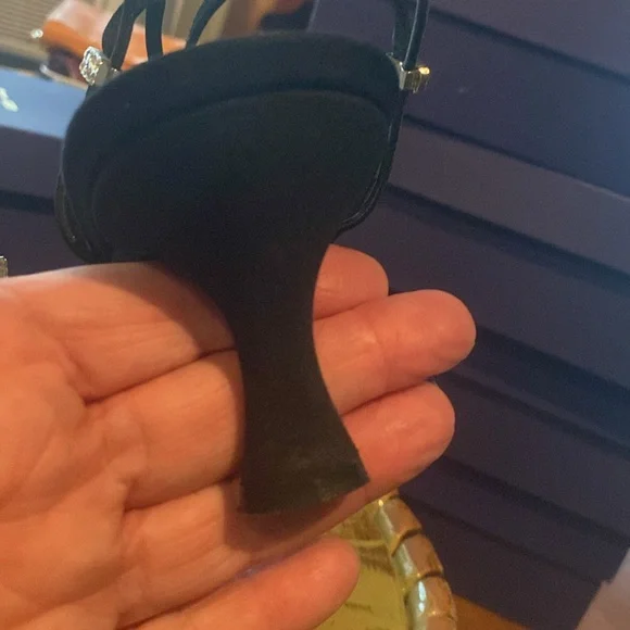 Stuart Weitzman “Gloambiance” Black  Heels Size 10N - Picture 7 of 12